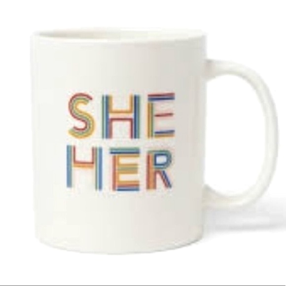 She Her Pronouns 15oz Stoneware Mug - Picture 1 of 3